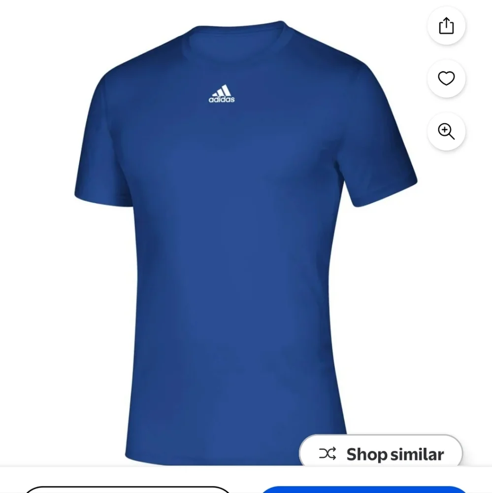 Adidas Men's Creator SS Short Sleeve T- Shirt In Royal Blue. NWT. Size Large.